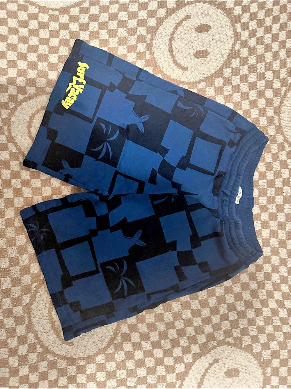 Zara - Boys Geometric Shorts in Blue & Black